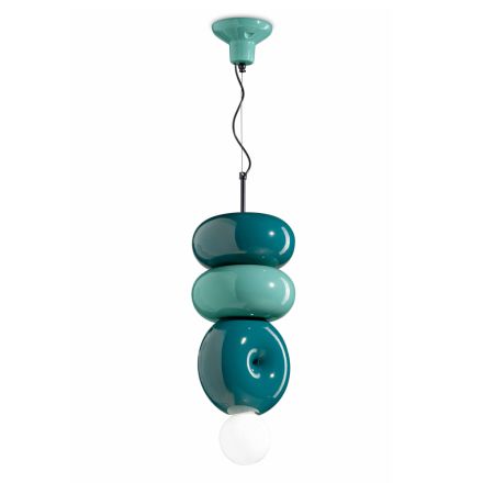 Lampada a 3 Elementi in Ceramica di Diverse Forme Made in Italy - Bumbum Viadurini