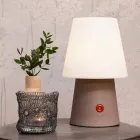 Lampada a LED Ricaricabile in Plastica Colorata da Interno o Esterno - Fungostar Viadurini