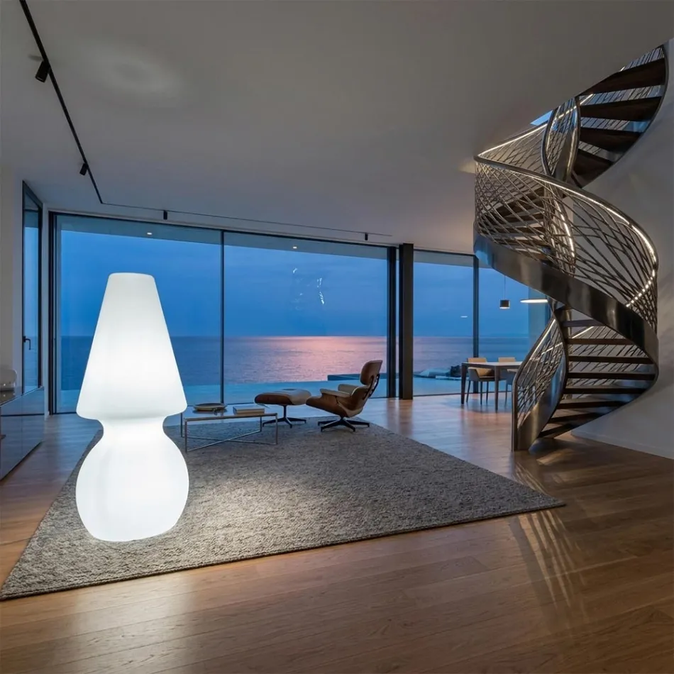 Lampada a Luce Led per Interni in Polietilene Made in Italy - Alvarez Viadurini
