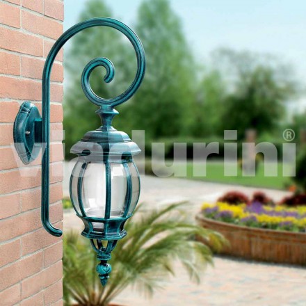 Lampada a muro da esterno in alluminio pressofuso made in Italy, Anika Viadurini
