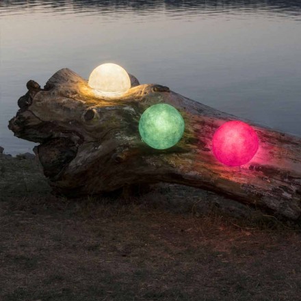 Lampada a muro da esterno In-es.artdesign Button Out in nebulite color Viadurini
