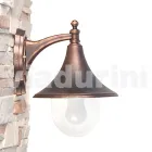 Lampada a muro da giardino in alluminio pressofuso made Italy, Anusca Viadurini