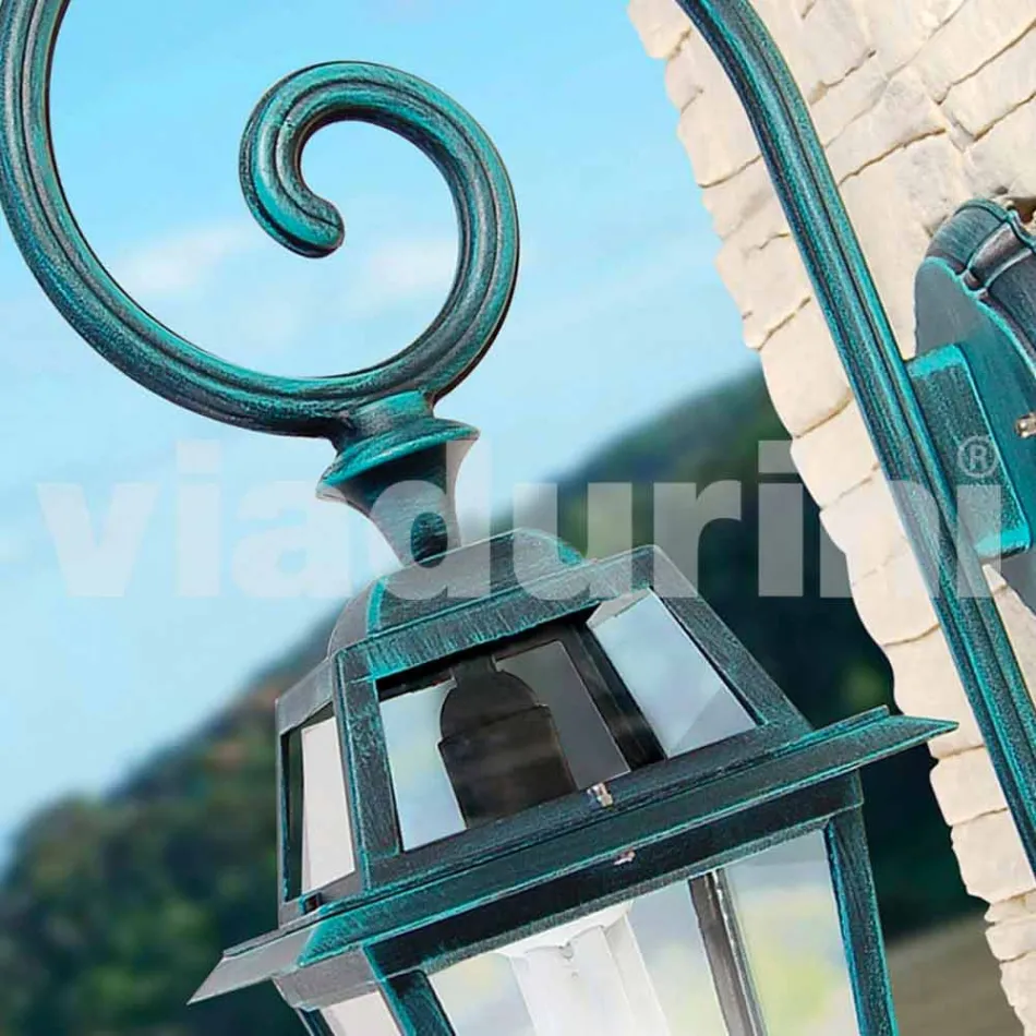 Lampada a muro da giardino in alluminio prodotta in Italia, Kristel Viadurini