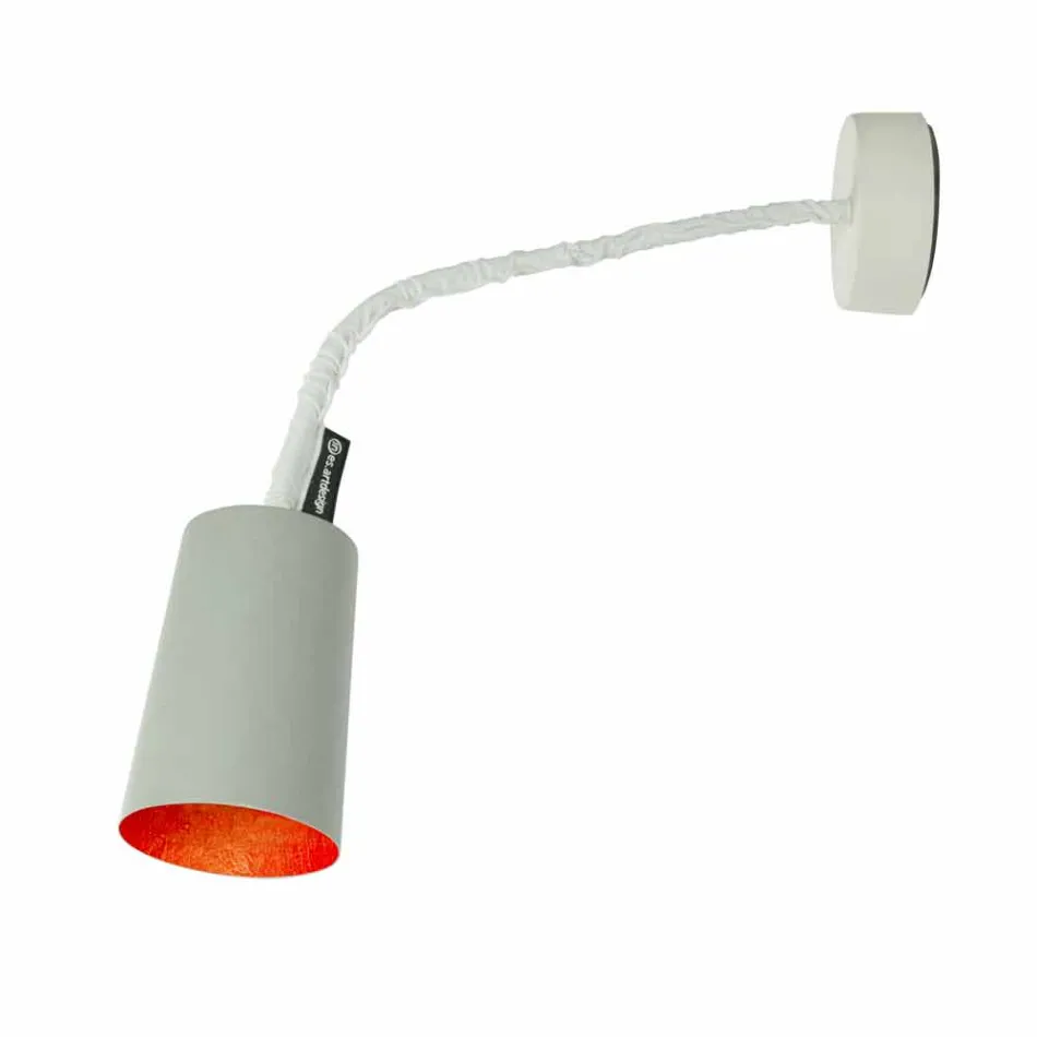 Lampada a muro di design In-es.artdesign Paint a Cemento verniciata Viadurini