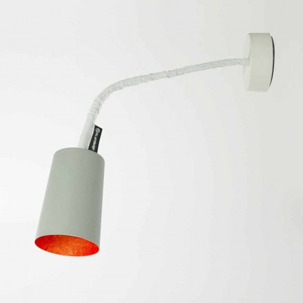 Lampada a muro di design In-es.artdesign Paint a Cemento verniciata Viadurini
