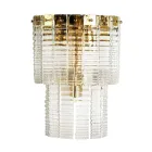 Lampada a Muro Moderna in Vetro Artigianale Lusso Made in Italy - Valadier Viadurini