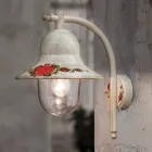 Lampada a Parete da Esterno in Alluminio Bianco Dipinto a Mano - Imperia Viadurini