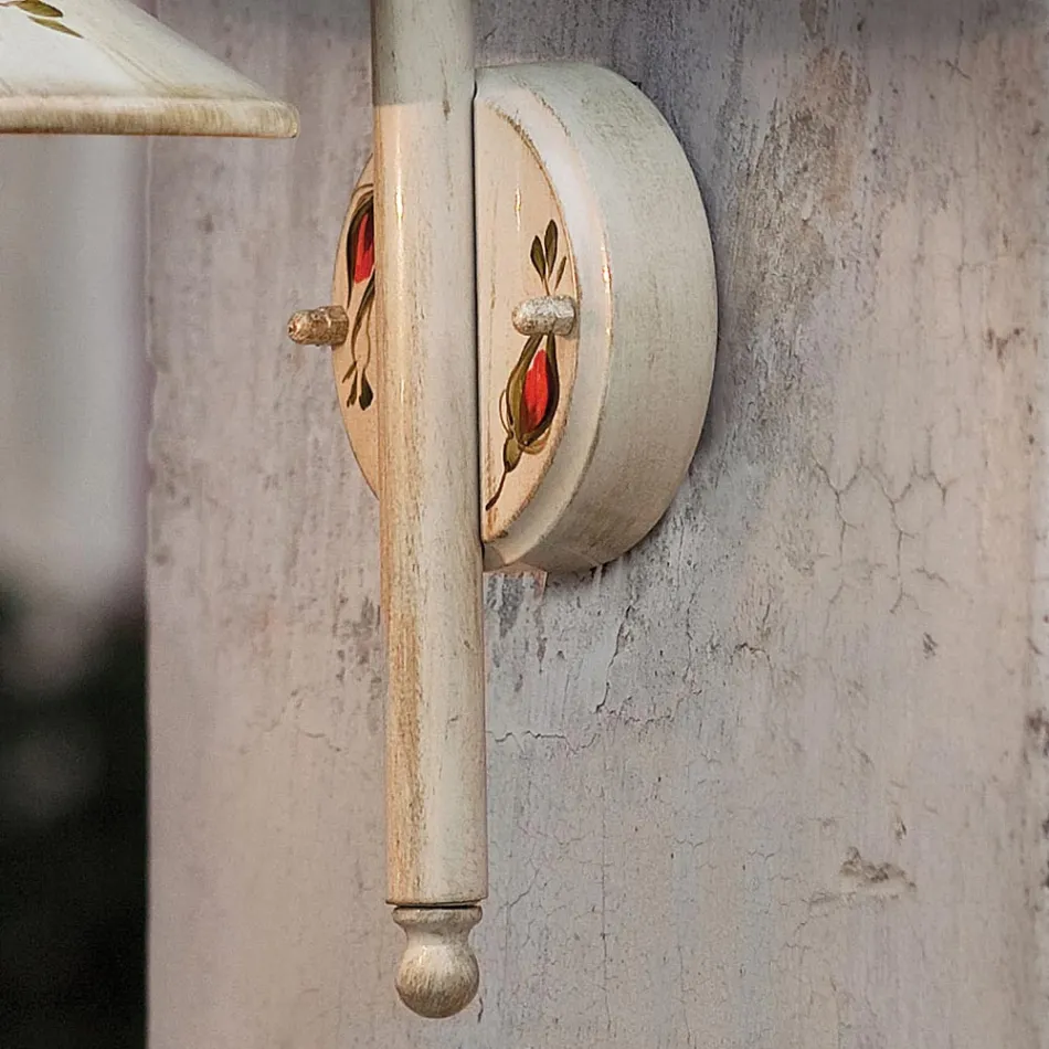 Lampada a Parete da Esterno in Alluminio Bianco Dipinto a Mano - Imperia Viadurini