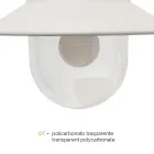 Lampada a Parete da Esterno Vintage in Alluminio Made in Italy - Cassandra Viadurini