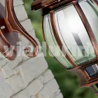 Lampada a parete da giardino in alluminio realizzata in Italia, Anika Viadurini