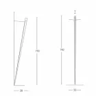 Lampada a Parete Dimmerabile in Metallo con LED Integrato Made in Italy - Celine Viadurini