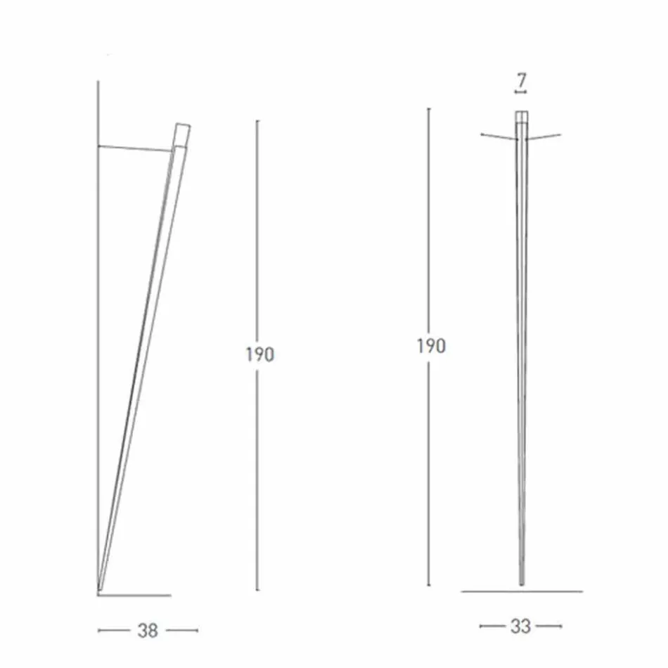 Lampada a Parete Dimmerabile in Metallo con LED Integrato Made in Italy - Celine Viadurini