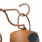 Lampada a parete in ceramica e ferro ruggine Desiree Ferroluce Viadurini