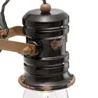 Lampada a Parete in Ferro e Ceramica Fatta a Mano Industriale - Urban Viadurini