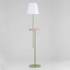 Lampada a Piantana Design in Acciaio, Frassino e Ottone Made in Italy - Pitulla Viadurini