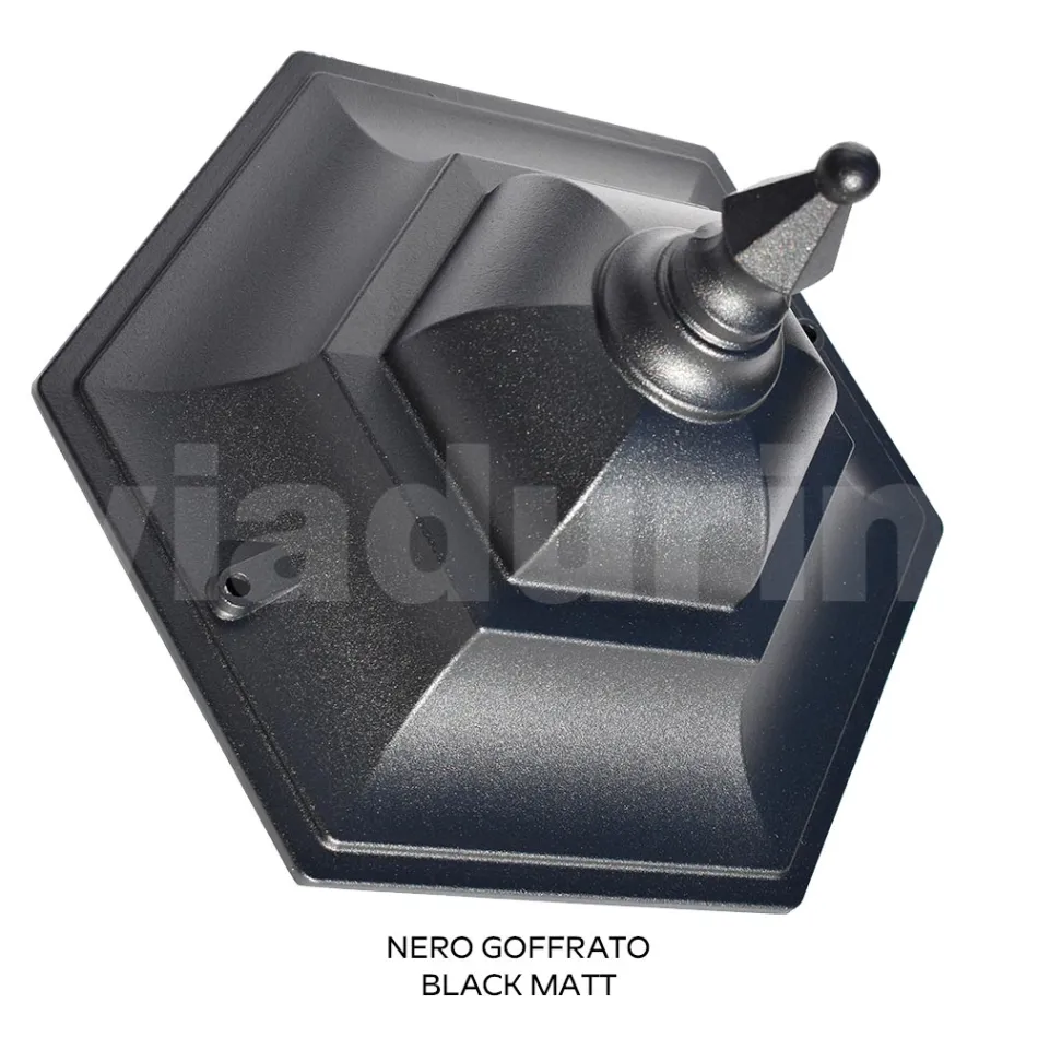 Lampada a Soffitto da Giardino in Vetro e 5 Finiture di Alluminio - Pinako Viadurini