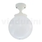 Lampada a Soffitto in Acrilico Opale e Struttura in Alluminio Bianco - Trovabianco Viadurini