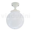 Lampada a Soffitto in Acrilico Opale e Struttura in Alluminio Bianco - Trovabianco