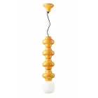 Lampada a Sospensione con 4 Elementi in Ceramica e Vetro Made in Italy - Capocabana  Viadurini