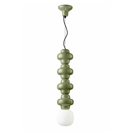 Lampada a Sospensione con 4 Elementi in Ceramica e Vetro Made in Italy - Capocabana  Viadurini
