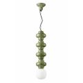 Lampada a Sospensione con 4 Elementi in Ceramica e Vetro Made in Italy - Copacabana 