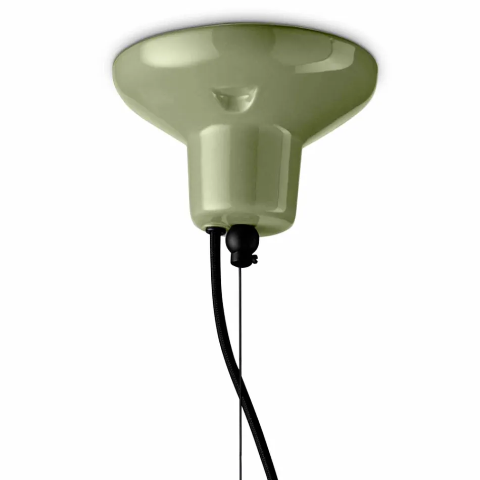 Lampada a Sospensione con 4 Elementi in Ceramica e Vetro Made in Italy - Capocabana  Viadurini