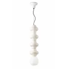 Lampada a Sospensione con 4 Elementi in Ceramica e Vetro Made in Italy - Capocabana  Viadurini
