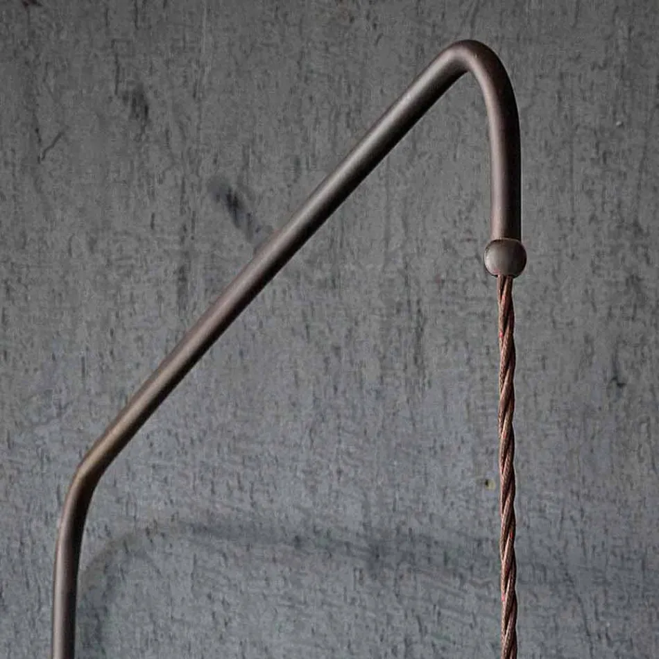 Lampada a sospensione con braccio direzionabile stile country Sally Viadurini