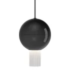 Lampada a Sospensione con Cilindri in Vetro Canneté Made in Italy - Oris Viadurini
