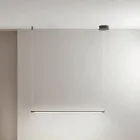 Lampada a Sospensione con Luce LED e Cavetti Regolabili in Lunghezza - Arancio Viadurini