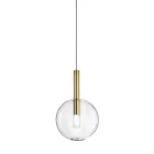 Lampada a Sospensione con Vetro in Varie Forme Made in Italy - Sintonia Viadurini
