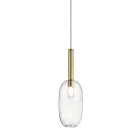Lampada a Sospensione con Vetro in Varie Forme Made in Italy - Sintonia Viadurini