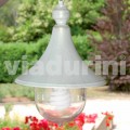 Lampada a sospensione da esterno in alluminio bianco made Italy,Anusca