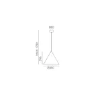 Lampada a Sospensione da Esterno in Ottone Made in Italy - Pioggia Viadurini