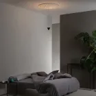 Lampada a Sospensione Design Gesso Bianco e Alluminio Nero 1 Cono - Tesera Viadurini