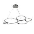 Lampada a Sospensione Design per Soggiorno in Metallo Argento o Oro - Olimpo