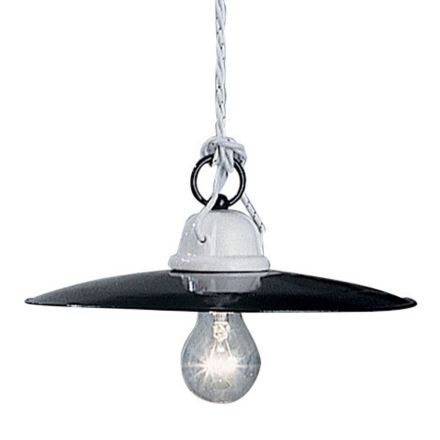 Lampada a sospensione design rustico ceramica Ferroluce Potenza Viadurini