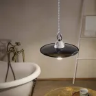 Lampada a sospensione design rustico Ferroluce Potenza Viadurini