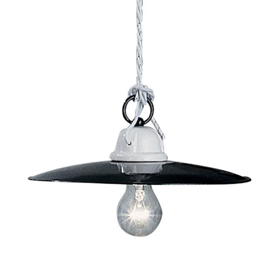 Lampada a sospensione design rustico Ferroluce Potenza Viadurini