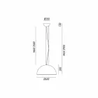 Lampada a sospensione design rustico Ø60 cm Galileo Il Fanale Viadurini