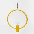 Lampada a Sospensione di Design in Acciaio Made in Italy - Delizia Viadurini