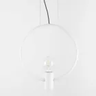 Lampada a Sospensione di Design in Acciaio Made in Italy - Delizia Viadurini