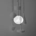 Lampada a Sospensione di Design in Ceramica- Lustrini L1 Aldo Bernardi Viadurini
