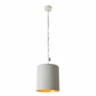 Lampada a sospensione di design In-es.artdesign Bin Cemento verniciata Viadurini