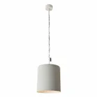 Lampada a sospensione di design In-es.artdesign Bin Cemento verniciata Viadurini