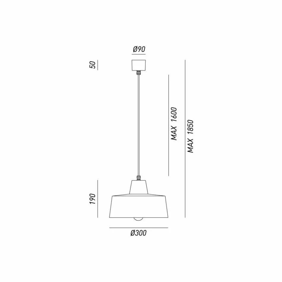 Lampada a sospensione di design in ferro anticato Jean Il Fanale Viadurini