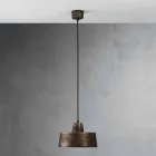 Lampada a sospensione di design in ferro anticato Jean Il Fanale Viadurini