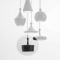 Lampada a Sospensione a Luce LED in Ceramica – Lustrini L6 Aldo Bernardi
