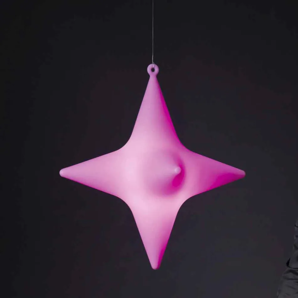 Lampada a Sospensione Forma a Stella a Led da Interno Design di Slide - Sirio Viadurini