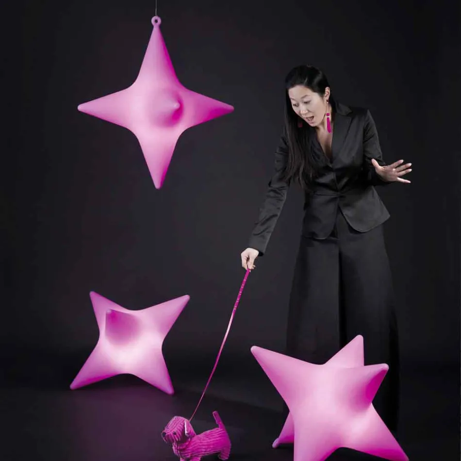 Lampada a Sospensione Forma a Stella a Led da Interno Design di Slide - Sirio Viadurini